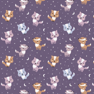 Fleece and Flannel 2024 Catalog-Lunar Wolves-Purple-Cotton Flannel-89230206B-01