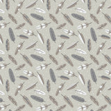 Woodland Wonders Collection-Aztec Woodland Feathers-Light Taupe-100% Cotton-89230209-05