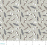 Woodland Wonders Collection-Aztec Woodland Feathers-Light Taupe-100% Cotton-89230209-05