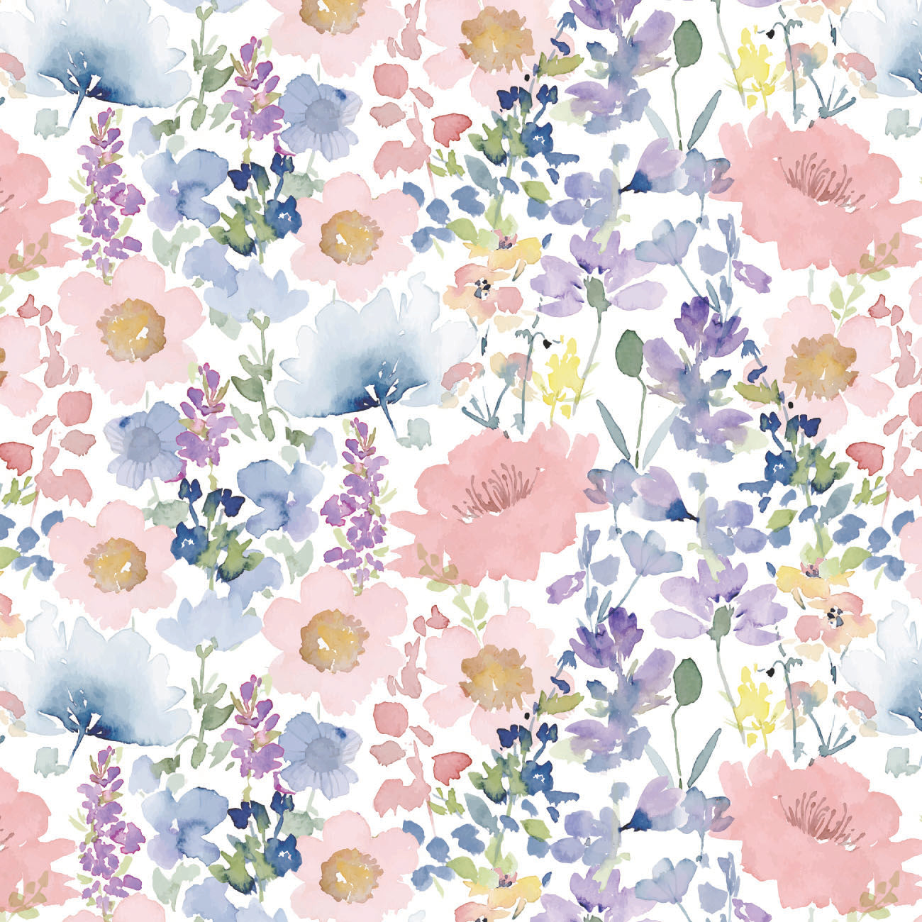 House of Blooms Collection-Enchanted Life-100% Cotton-White