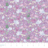 House of Blooms Collection-Dancing Blossoms-100% Cotton-Lilac