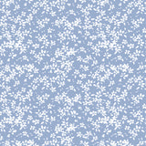 House of Blooms Collection-Scattered Petals-100% Cotton-Periwinkle