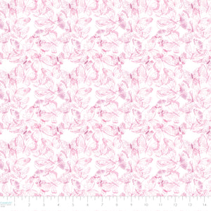 House of Blooms Collection-Ethereal Flight-100% Cotton-Pink
