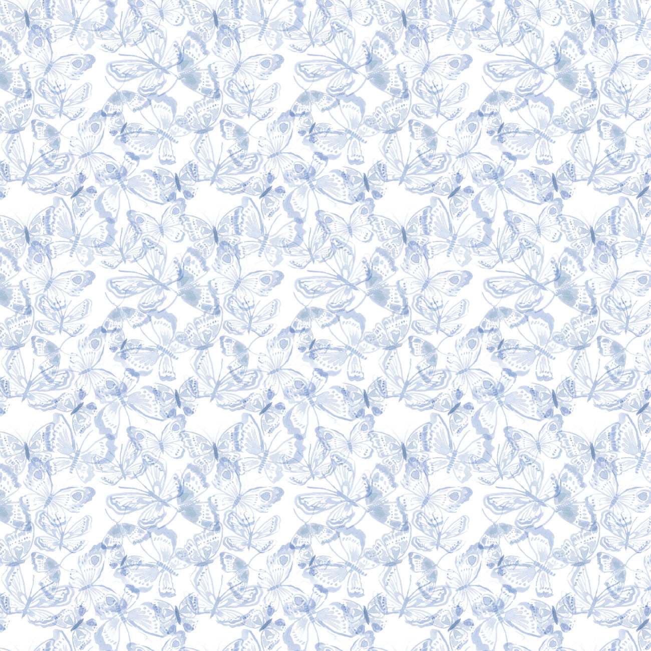 House of Blooms Collection-Ethereal Flight-100% Cotton-Periwinkle