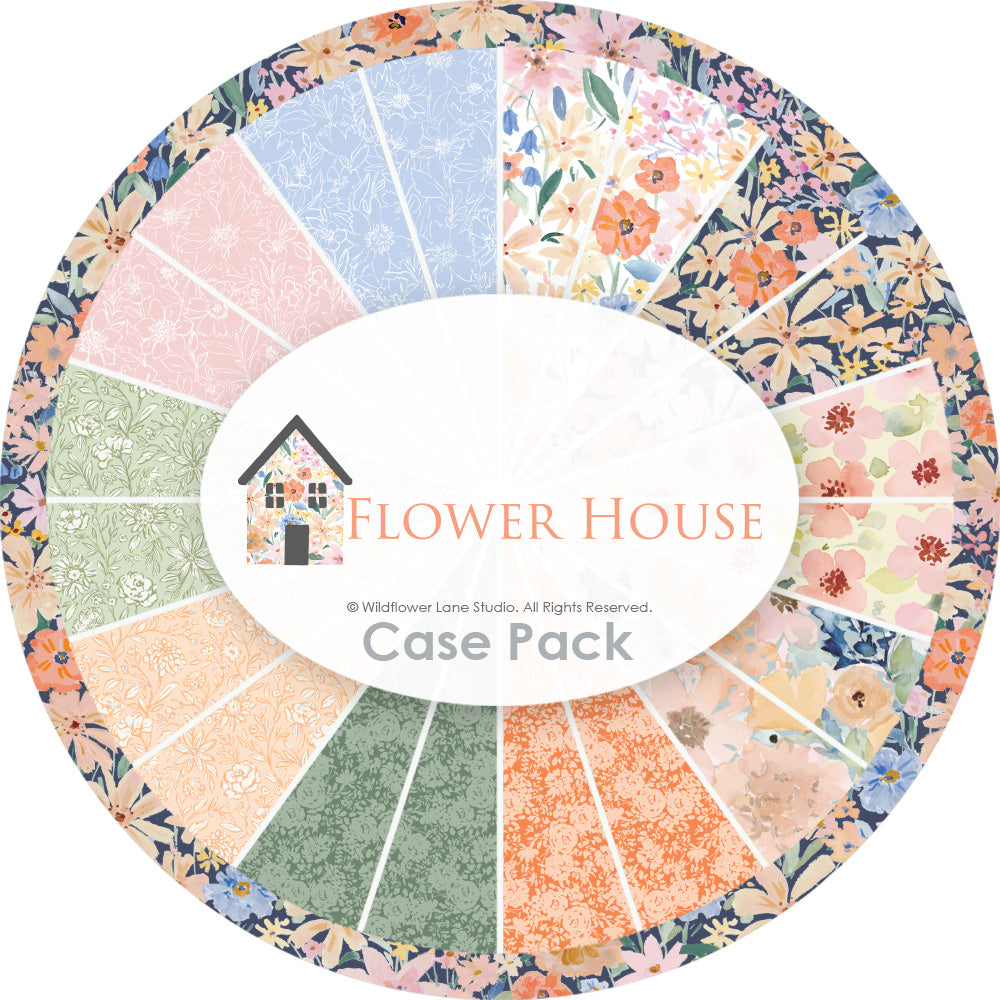 Flower House Collection-Flower House Collection Case Pack (100 Yards)-Multi-100% Cotton 94230206CASE