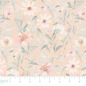 Bloom Manor Collection-Flower Market-Peach-Quilting Cotton-94240101-02