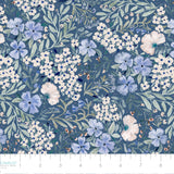 Bloom Manor Collection-Brooklyn Garden-Denim-Quilting Cotton-94240102-01