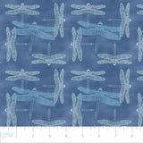 Bloom Manor Collection-Dragonfly Wash-Denim-Quilting Cotton-94240104-01