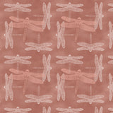 Bloom Manor Collection-Dragonfly Wash-Coral-Quilting Cotton-94240104-02