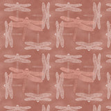 Bloom Manor Collection-Dragonfly Wash-Coral-Quilting Cotton-94240104-02