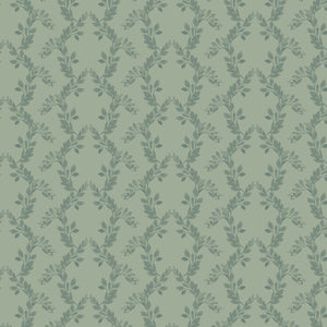 Bloom Manor Collection-Leaf Arch-Sage-Quilting Cotton-94240105-03