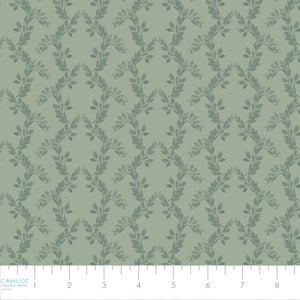 Bloom Manor Collection-Leaf Arch-Sage-Quilting Cotton-94240105-03