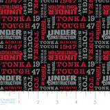 Collection  Tonka IV-En Construction Rouge- 100%  Coton-95060405-02