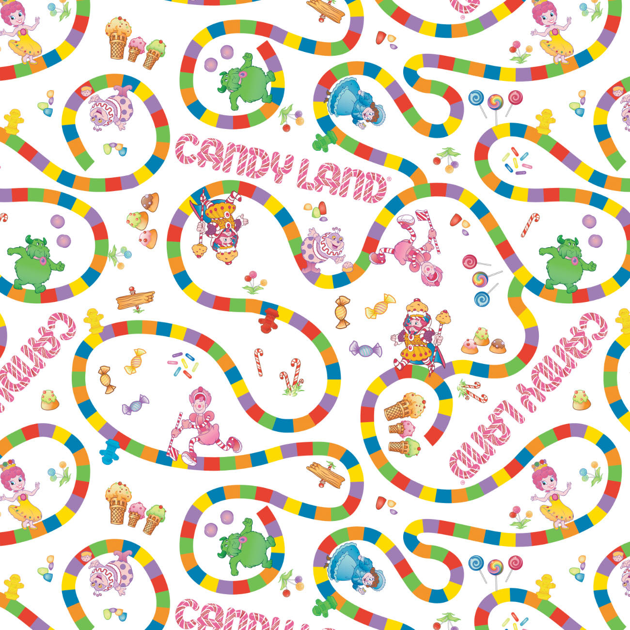 Collection Hasbro Gaming Rétro -Candy Land Rétro-95070350-01-Blanc
