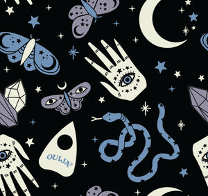 Ouija Collection II-Dark and Whimsical-Black-100% Cotton-95090203-02