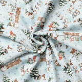 Frosted Paws Collection-Snow Friends-Light Blue-100% Cotton-97260102-01