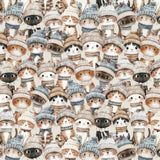 Frosted Paws Collection-Cozy Kitten Crowd-Multi-100% Cotton-97260103-01