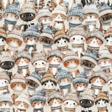 Frosted Paws Collection-Cozy Kitten Crowd-Multi-100% Cotton-97260103-01
