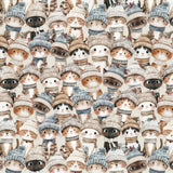 Frosted Paws Collection-Cozy Kitten Crowd-Multi-100% Cotton-97260103-01