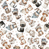 Frosted Paws Collection-Cozy Kitten Toss-White-100% Cotton-97260104-01