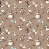 Frosted Paws Collection-Snow Friends Toss-Tan-100% Cotton-97260105-01