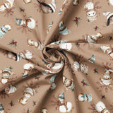 Frosted Paws Collection-Snow Friends Toss-Tan-100% Cotton-97260105-01
