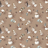 Frosted Paws Collection-Snow Friends Toss-Tan-100% Cotton-97260105-01