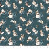 Collection Pattes Givrées-Amis des Neiges Multi Direction-Bleu Marine-100% Coton-97260105-02