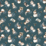 Collection Pattes Givrées-Amis des Neiges Multi Direction-Bleu Marine-100% Coton-97260105-02
