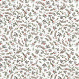 Frosted Paws Collection-Berry Branches-White-100% Cotton-97260106-01