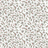 Frosted Paws Collection-Berry Branches-White-100% Cotton-97260106-01