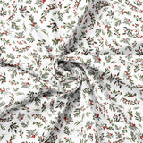 Frosted Paws Collection-Berry Branches-White-100% Cotton-97260106-01