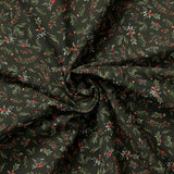 Frosted Paws Collection-Berry Branches-Dark Green-100% Cotton-97260106-02