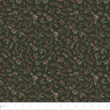 Frosted Paws Collection-Berry Branches-Dark Green-100% Cotton-97260106-02