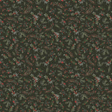 Frosted Paws Collection-Berry Branches-Dark Green-100% Cotton-97260106-02