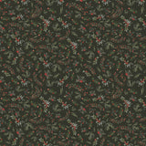 Frosted Paws Collection-Berry Branches-Dark Green-100% Cotton-97260106-02