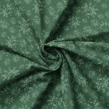 Frosted Paws Collection-Leafy Snowflakes-Green-100% Cotton-97260107-01
