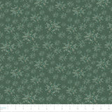 Frosted Paws Collection-Leafy Snowflakes-Green-100% Cotton-97260107-01