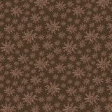 Frosted Paws Collection-Leafy Snowflakes-Brown-100% Cotton-97260107-03