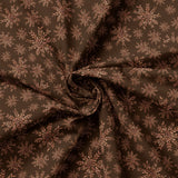 Frosted Paws Collection-Leafy Snowflakes-Brown-100% Cotton-97260107-03