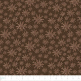 Frosted Paws Collection-Leafy Snowflakes-Brown-100% Cotton-97260107-03