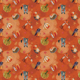 Collection Contes de la Forêt-Amis de la Forêt Multi Direction-Orange-100% Coton-97260205-02