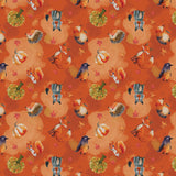 Collection Contes de la Forêt-Amis de la Forêt Multi Direction-Orange-100% Coton-97260205-02