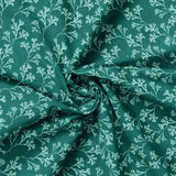 Beach Reads Collection-Botanical Waves-Quilting Cotton-Teal -98250305-02