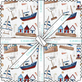Collection Lectures de Plage -Précoupé Carrés 10" (42 pièces)-Multi-Squares-98250306SQU