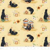 Collection Mignon comme une Abeille-Aventures avec les Ours Noirs- Jaune100% Coton-98260101-01