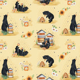 Collection Mignon comme une Abeille-Aventures avec les Ours Noirs- Jaune100% Coton-98260101-01