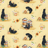 Collection Mignon comme une Abeille-Aventures avec les Ours Noirs- Jaune100% Coton-98260101-01