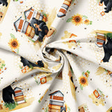 Collection Mignon comme une Abeille-Aventures avec les Ours Noirs-Crème-100% Coton-98260101-02