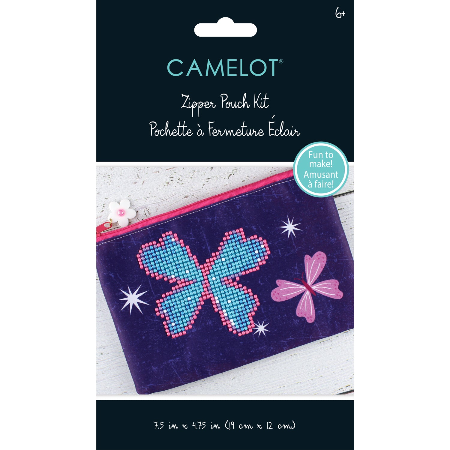 Kit de pochette zippée pour la peinture de papillons en diamant-CD2123002DP